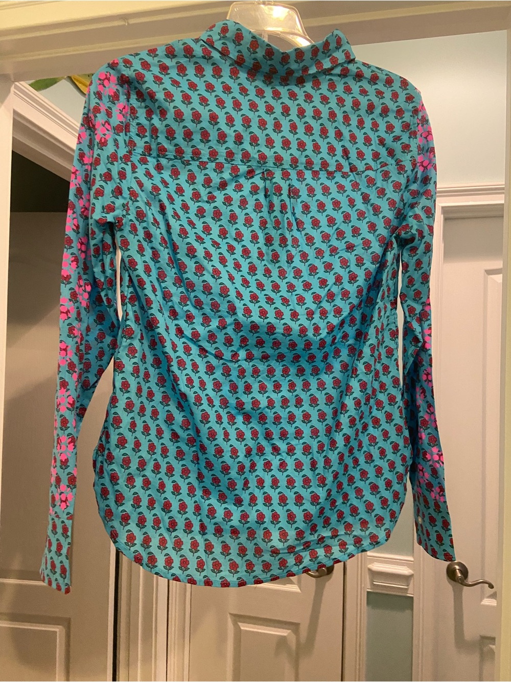 J.Crew Classic Popover Shirt in Layered Block Floral Vibrant- NWT - Picture 3 of 8